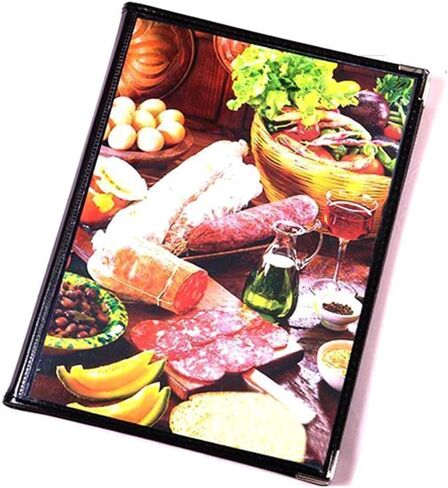 أغطية قائمة MIDELONG مقاس 8.5 × 11 بوصة حامل قائمة المطاعم، 4 صفحات 8 عرض أغطية قائمة المطاعم الشفافة الشفافة، تناسب ورق مقاس A4 لقائمة المطاعم والبار والمقهى والمطبخ المنزلي، حزمة من 1 in Kuwait