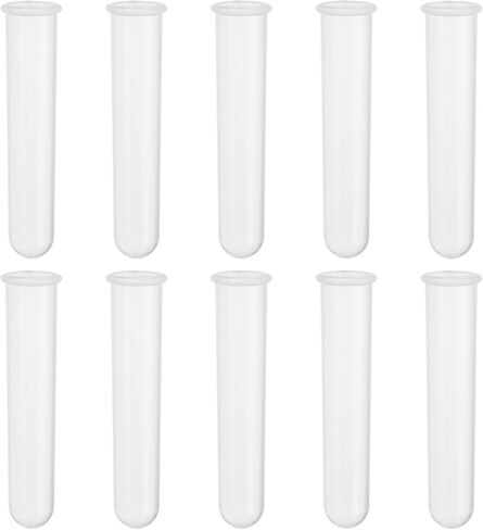 PATIKIL 20ML Plastic Centrifuge Tubes, 40 Pcs Round Bottom Centrifuge Tube with Screw Caps and Graduated Marks Write-on Spot for Laboratory Liquid, Clear in Saudi Arabia
