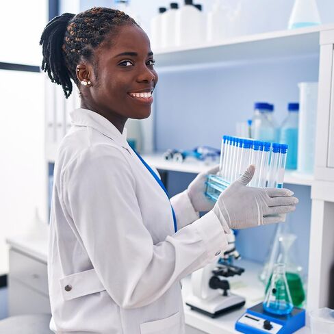 أنابيب الطرد المركزي البلاستيكية 10 مل من باتيكل، 100 قطعة من أنبوب الطرد المركزي ذو القاعدة المستديرة مع أغطية لولبية زرقاء ومنطقة كتابة علامات متدرجة لسائل المختبر in Saudi Arabia