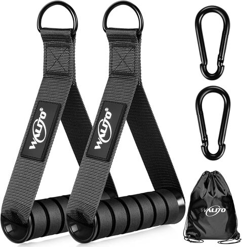 WALITO Exercise Handles, Replacement Cable Machine Attachments for Home Gym Equipment, Pulley System, Pilates, Resistance Bands, Strength Trainer, Heavy Duty Working Out Handles in Saudi Arabia