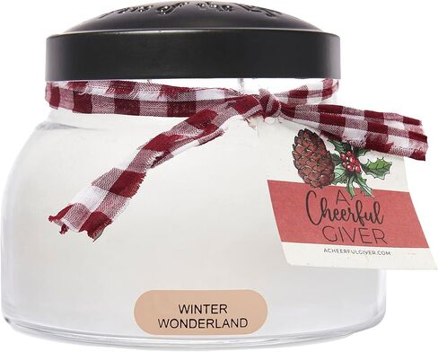 A Cheerful Giver — Cinnamon Twist - 34oz Papa Scented Candle Jar with Lid - Keepers of the Light - 155 Hours of Burn Time, Gift for Women, Red in Saudi Arabia