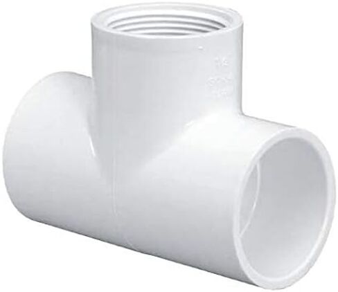 تيشيرت Sch 40 PVC FNPT - 3/4 بوصة FNPT x 3/4 بوصة FNPT x 3/4 بوصة FNPT - PVC 3/4 بوصة أنثى الأنابيب الموضوع المحملة تركيب الأنابيب - موصلات الأنابيب البلاستيكية لخط مياه الصرف الصحي المنزلي in Saudi Arabia