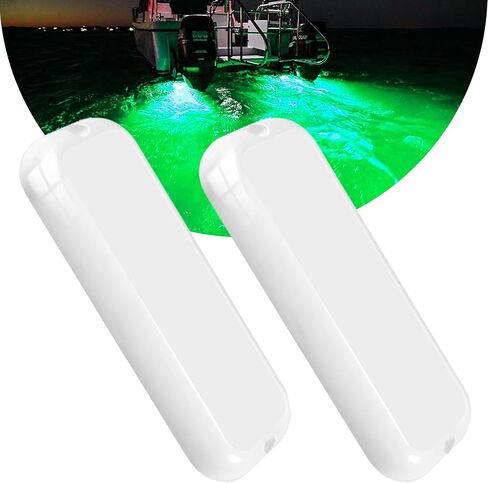 B4 أضواء القارب البحرية LED باللون الأزرق، 6.5 بوصة 12 فولت 2x3000LM IP68 تحت الماء، منزل أبيض نقي، ضوء ناعم مقاوم للماء لقارب RV الخارجي الداخلي المستعرض على سطح السفينة العائمة لليخت والصيد الصارم in Kuwait