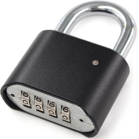 Combination Locks, Padlock Combination Lock for Locker, 4 Digit Combination Gym Lock, 4 Number Combination Lock with Code (Red - Long Beam) in Saudi Arabia