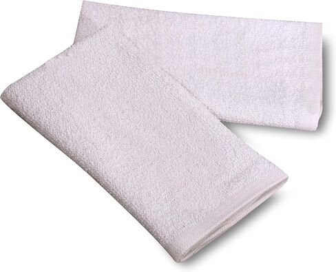 12 PC New Cotton Blend White Restaurant Bar Mops Kitchen Towels (1 Dozen) (12, Gold Stripe) in Saudi Arabia