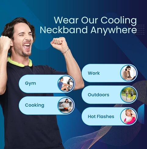 IDEAKOKO icicool Neck Band – Wearable Cooling Neck Wrap for Hot Weather in Saudi Arabia