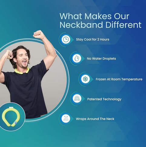 IDEAKOKO icicool Neck Band – Wearable Cooling Neck Wrap for Hot Weather in Saudi Arabia