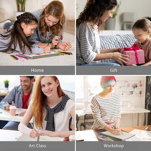 كتاب رسم Gueevin مكون من قطعتين، دفتر رسم مقاس 10 × 7.5 بوصة للرسم، دفتر ملاحظات حلزوني فارغ، لوحة رسم B5، منصات رسم سميكة، دفتر رسم للمبتدئين، الفنان، الرسام بسمك 100 جرام في المتر المربع 60 ورقة in Kuwait
