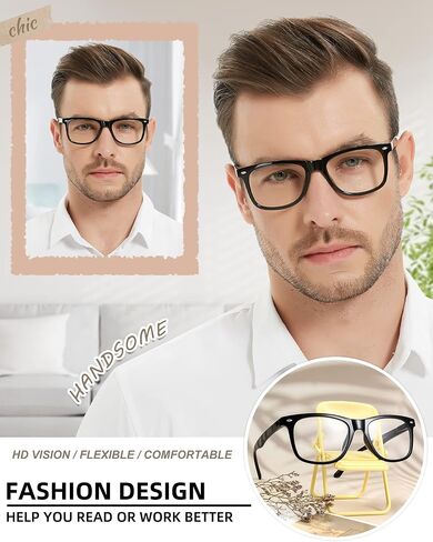 MARE AZZURO Large Reading Glasses Men Retro Square Readers 1.0 1.25 1.5 1.75 2.0 2.25 2.5 2.75 3.0 3.5 4.0 in Kuwait