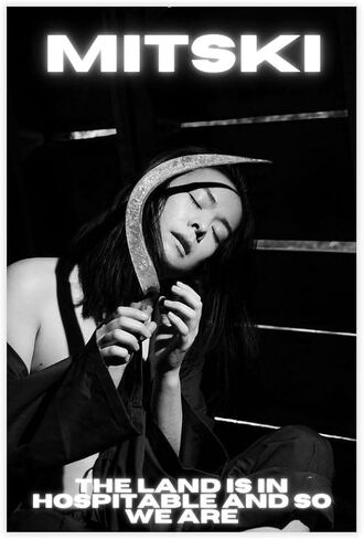 ملصق Guvsyao Singer Mitski ملصق قماشي لديكور غرفة النوم والمناظر الطبيعية وغرفة المكتب هدية على طراز Unframe-style12x18 بوصة (30x45 سم) in Saudi Arabia