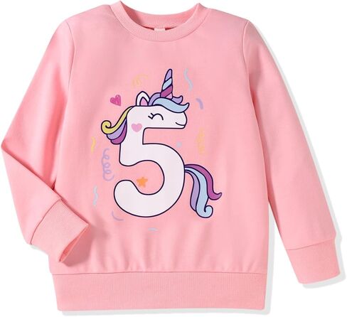 Honeybaby 5th Birthday Shirt for Girls 5 Year Old Five Birthday Sweatshirt in Saudi Arabia
