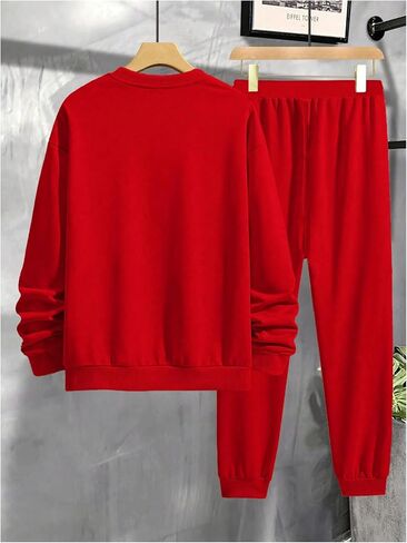 SOLY HUX Men's Casual Tracksuit Athletic Sweatsuits Long Sleeve Sweatshirt Jogger Pants 2 Piece Outfit in Saudi Arabia