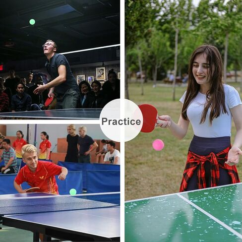 Ping Pong Balls 12 50 or 100 Pack: 3 Star Colored Table Tennis Balls for Outdoor Practice Party Games Cats Toys in Saudi Arabia