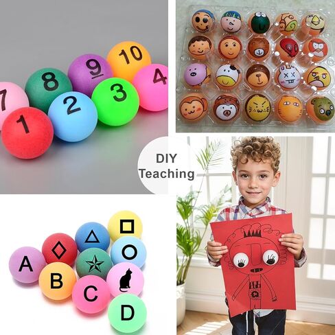 Ping Pong Balls 12 50 or 100 Pack: 3 Star Colored Table Tennis Balls for Outdoor Practice Party Games Cats Toys in Saudi Arabia