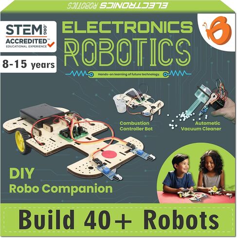 Butterfly Edufields 10in1 STEM Robotics Kit for Kids 8-12-14, Robot Kit for 8-10, Electronics for Kids 8-12, Engineering Kits for Kids Age 8-12, Science Kits for Kids Age 12-14, Circuit Board for Kids in Kuwait