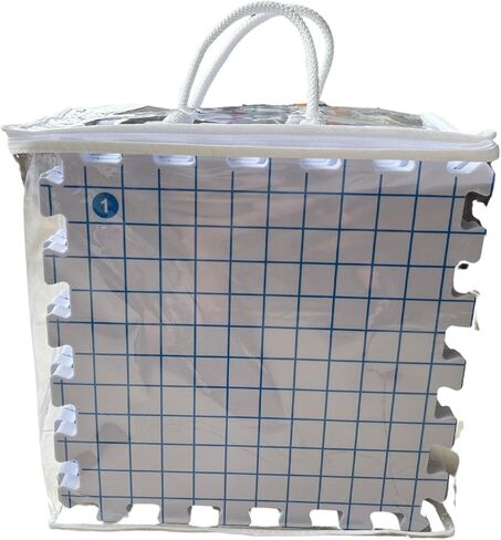 Yuantrai Creative Splicing EVA Foam Mesh Knitting Set لوحة الحياكة حجب الوسادة شبكة تحديد المواقع وسادة تثبيت تحديد المواقع سترة، أبيض in Saudi Arabia