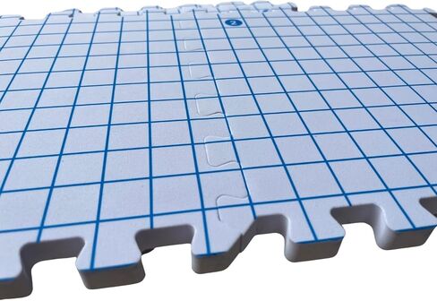 Yuantrai Creative Splicing EVA Foam Mesh Knitting Set لوحة الحياكة حجب الوسادة شبكة تحديد المواقع وسادة تثبيت تحديد المواقع سترة، أبيض in Saudi Arabia