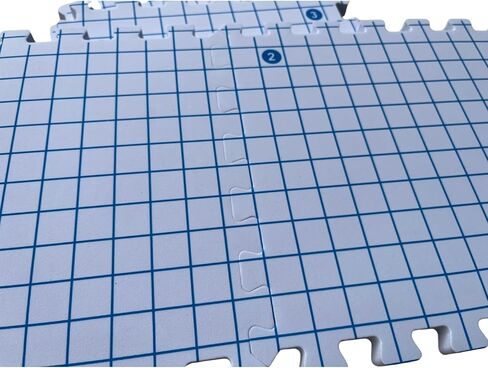 Yuantrai Creative Splicing EVA Foam Mesh Knitting Set لوحة الحياكة حجب الوسادة شبكة تحديد المواقع وسادة تثبيت تحديد المواقع سترة، أبيض in Saudi Arabia