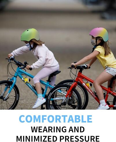 Color Gradient Toddler Helmet Kids Bike Helmet Adjustable from Toddler to Youth 11 Vents Safety & Ventilation Design for Cycling Skating Scooter Skateboard in Saudi Arabia