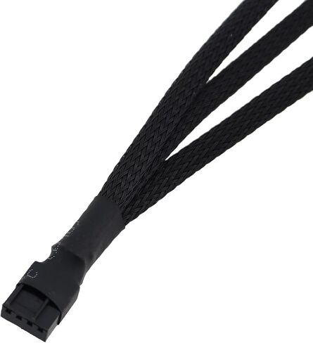 3PCS PC Fan Distributor Extension Cable 3PIN and 4PIN PWM Adapter Cable 1 in 2 PVC Insulated Cooling Fan Cable Computer Motherboard CPU Adapter Cable in Kuwait