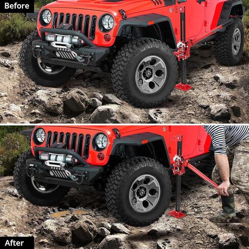 مقبس سيارة، نوع رأس مدبب، مقبس مزرعة متعدد الأغراض للطرق الوعرة مقاس 60 بوصة، مقبس سيارة بسعة 3 طن (6000 رطل)، مثالي للسيارات/الشاحنات/المركبات/سيارات الدفع الرباعي، أحمر in Kuwait