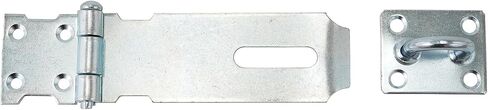 Door Lock Hasp Latch, 6 Inch Stainless Steel Safety Packlock Clasp Hasp Lock Latch，Gate Lock Hasp with Screws Brushed Finish，12pairs in Saudi Arabia