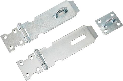 Door Lock Hasp Latch, 6 Inch Stainless Steel Safety Packlock Clasp Hasp Lock Latch，Gate Lock Hasp with Screws Brushed Finish，12pairs in Saudi Arabia