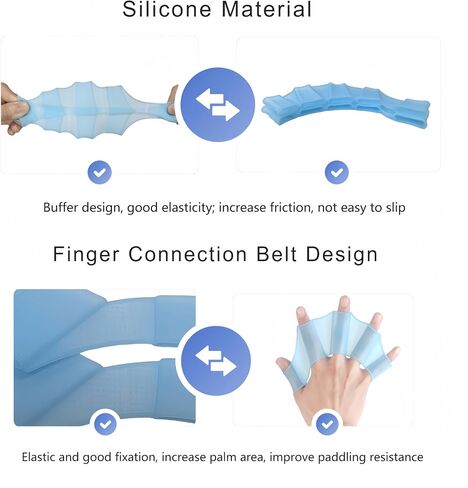Swimming Gloves,Swim Gloves,Webbed Gloves for Swimming Swim Fins Swim Gloves Aquatic Fitness Water Resistance for Women Men Kids in Saudi Arabia