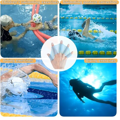 Swimming Gloves,Swim Gloves,Webbed Gloves for Swimming Swim Fins Swim Gloves Aquatic Fitness Water Resistance for Women Men Kids in Saudi Arabia