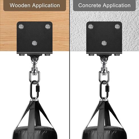 Punching Bag Hanger for Heavy Bag Beam Mount Hardware 360° Rotation Boxing Bag Ceiling Mount I-Beam Heavy Bag Hanger Beam Mount Hooks for Hanging Heavy Punching Bags in Saudi Arabia