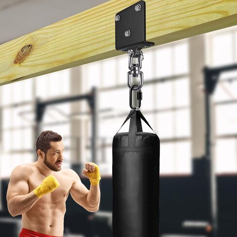 Punching Bag Hanger for Heavy Bag Beam Mount Hardware 360° Rotation Boxing Bag Ceiling Mount I-Beam Heavy Bag Hanger Beam Mount Hooks for Hanging Heavy Punching Bags in Saudi Arabia