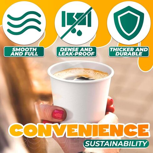 3 Oz Disposable Espresso Cups for Hot Drinks - 200Pcs Paper Espresso Cups for Party Cups Disposable Coffee Shots Cups for Wedding Travel Cup - Hot Coffee Cups for Espresso Cup Set Small Paper Cups in Kuwait