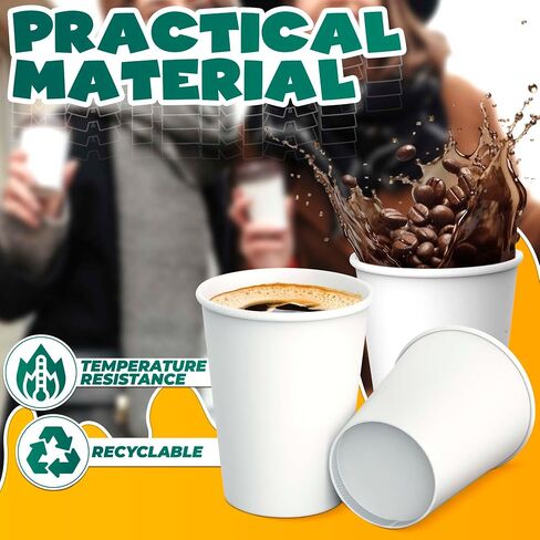 3 Oz Disposable Espresso Cups for Hot Drinks - 200Pcs Paper Espresso Cups for Party Cups Disposable Coffee Shots Cups for Wedding Travel Cup - Hot Coffee Cups for Espresso Cup Set Small Paper Cups in Kuwait