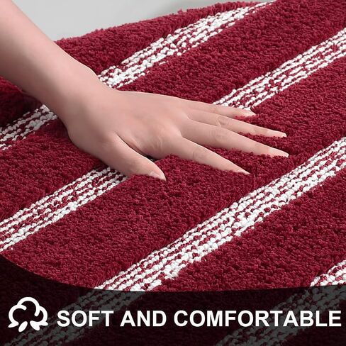 Urvoix Bathroom Rugs Set - 2 Piece Butter Chenille Bath Rugs with Non Slip Backing, Super Absorbent Thick Soft Plush Bath Mats for Bathroom, Tub, Shower (Sage, 20"x32" / 17"x24") in Saudi Arabia