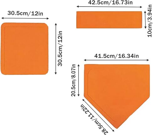 مجموعة قاعدة البيسبول البيسبول، 5 قطع قاعدة بيسبول مع لوحة منزلية وقواعد مطاطية في الفناء الخلفي مجموعة قاعدة مطاطية لكرة البيسبول وكرة الركل in Kuwait