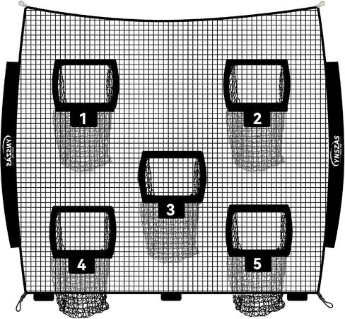 Football Throwing Target Net, Upgraded Weather Football Training Equipment Accessories (Only Net) in Saudi Arabia