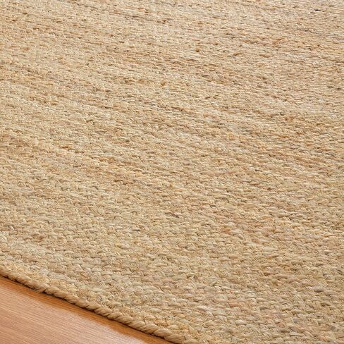 Superior Braided Jute Indoor Outdoor Area Rug, Jute Floor Decor for Patio, Pool Deck, Living Room, Dining Room, Bedroom, Office, Dorm, Kitchen, Entry, Modern Farmhouse Rugs, 2' x 4', Natural Tan in Saudi Arabia