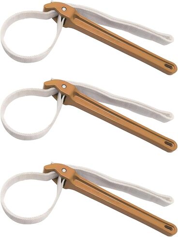 Strap Wrench Plumbing, 12 Inches Nylon Strap Wrench, Adjustable Oil Filter Strap Wrench, Double Layered Nylon Fuel Filter Wrench, Water Filter Strap Wrench Heavy, Red, 1Pack in Saudi Arabia