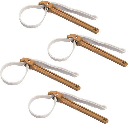 Strap Wrench Plumbing, 12 Inches Nylon Strap Wrench, Adjustable Oil Filter Strap Wrench, Double Layered Nylon Fuel Filter Wrench, Water Filter Strap Wrench Heavy, Red, 1Pack in Saudi Arabia