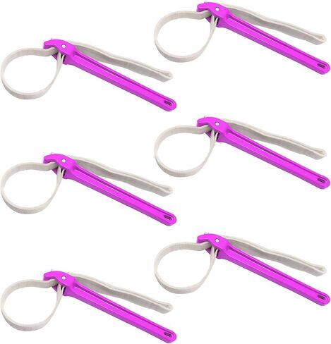 Strap Wrench Plumbing, 12 Inches Nylon Strap Wrench, Adjustable Oil Filter Strap Wrench, Double Layered Nylon Fuel Filter Wrench, Water Filter Strap Wrench Heavy, Red, 1Pack in Saudi Arabia