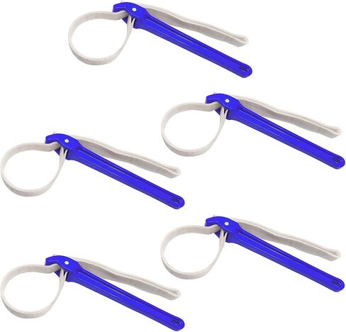 Strap Wrench Plumbing, 12 Inches Nylon Strap Wrench, Adjustable Oil Filter Strap Wrench, Double Layered Nylon Fuel Filter Wrench, Water Filter Strap Wrench Heavy, Red, 1Pack in Saudi Arabia