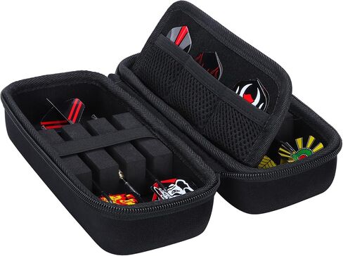 Hard Case Compatible with Steel Tip or Soft Tip Darts Set, Storage Holder Fits for Dart Tips Shafts Flights and Accessories in Saudi Arabia