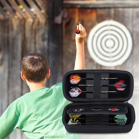 Hard Case Compatible with Steel Tip or Soft Tip Darts Set, Storage Holder Fits for Dart Tips Shafts Flights and Accessories in Saudi Arabia