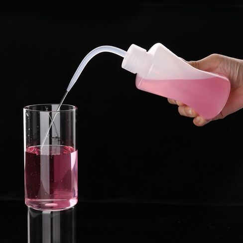 6 pcs 5 oz 150ml Tattoo Wash Bottles Squeeze,150ml LDPE Plastic Squeeze Lab Washing Bottle,Lash Water Bottle,Tattoo Supplies, White in Saudi Arabia