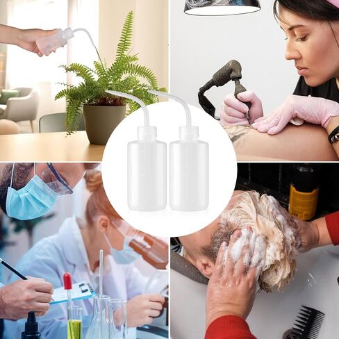 6 pcs 5 oz 150ml Tattoo Wash Bottles Squeeze,150ml LDPE Plastic Squeeze Lab Washing Bottle,Lash Water Bottle,Tattoo Supplies, White in Saudi Arabia