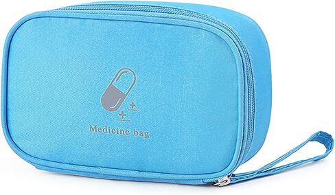 Small Empty First Aid Bag with Handle, Mini First Aid Kit Travel Bag Zippered Medical Storage Bag Portable for Home Outdoor Travel Camping Hiking, Pink in Kuwait
