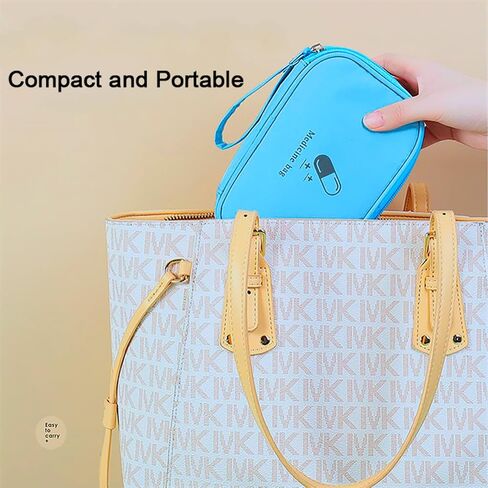 Small Empty First Aid Bag with Handle, Mini First Aid Kit Travel Bag Zippered Medical Storage Bag Portable for Home Outdoor Travel Camping Hiking, Pink in Kuwait