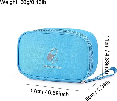 Small Empty First Aid Bag with Handle, Mini First Aid Kit Travel Bag Zippered Medical Storage Bag Portable for Home Outdoor Travel Camping Hiking, Pink in Kuwait