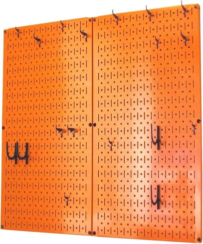 Wall Control Kitchen Pegboard Organizer Pots and Pans Pegboard Pack Storage and Organization Kit with Blue Pegboard and White Accessories in Kuwait