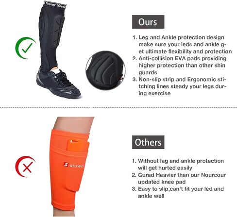 Soccer Shin Guards, Soccer Shin Guard Pads for Youth Adult, Soccer Protective Equipment for Boys and Girls in Saudi Arabia